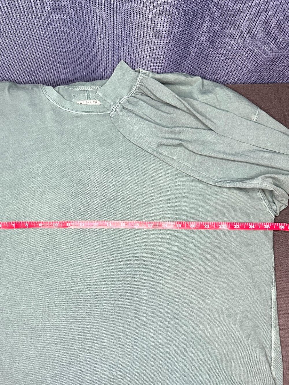 We the Free Long Sleeve Crewneck Tee, X-Large  Casual Soft Boho Earthy - Picture 6 of 6